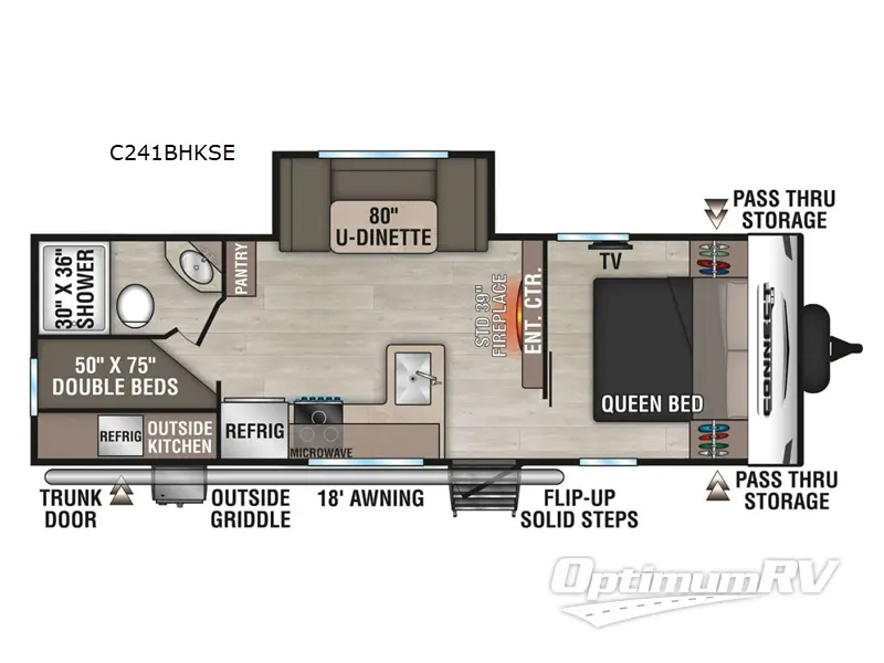 2025 KZ Connect SE C241BHKSE RV Floorplan Photo