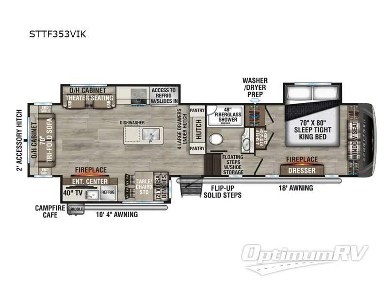 2025 Venture SportTrek Touring Edition STTF353VIK RV Floorplan Photo