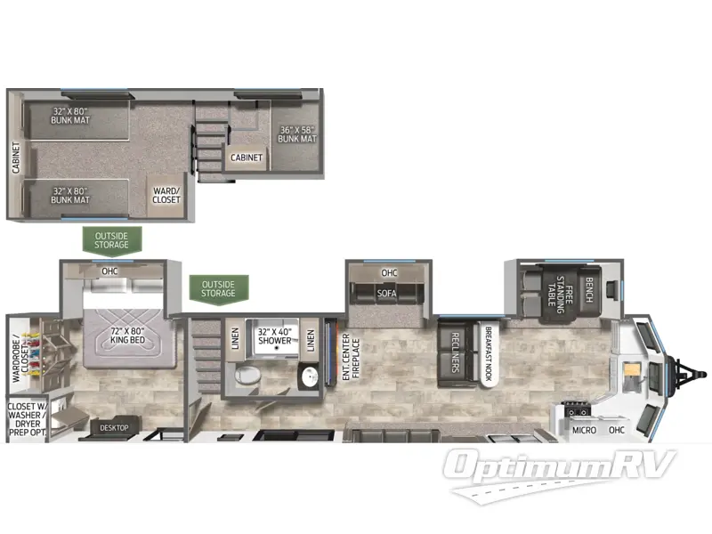 2025 Palomino Puma Destination 403LFT RV Floorplan Photo