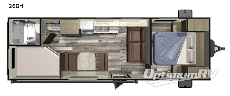 2019 Starcraft Autumn Ridge Outfitter 26BH RV Floorplan Photo