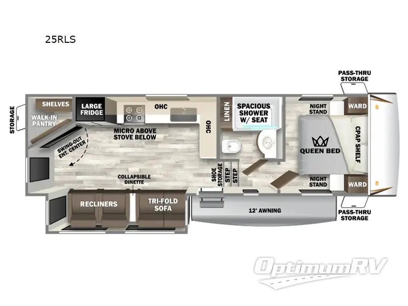 2025 Forest River Sabre 25RLS RV Floorplan Photo