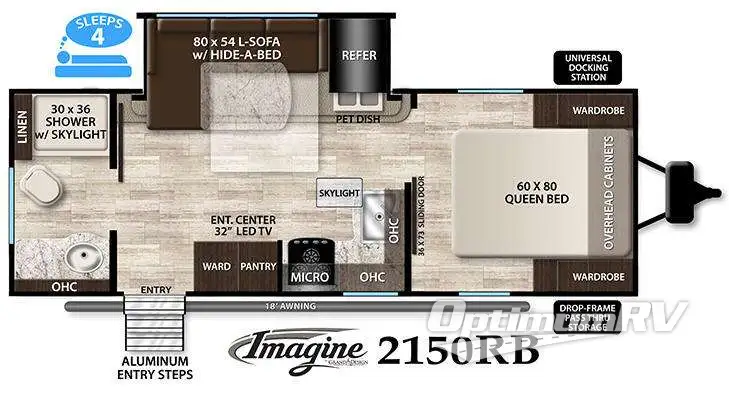 2016 Grand Design Imagine 2150RB RV Floorplan Photo