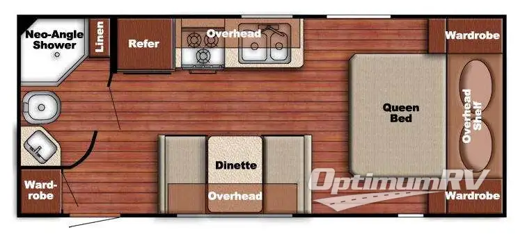 2016 Gulf Stream Ameri-Lite 218MB RV Floorplan Photo