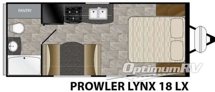 2016 Heartland Prowler Lynx 18 LX RV Floorplan Photo