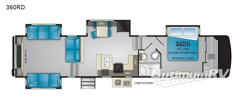 2019 Heartland Milestone 360RD RV Floorplan Photo