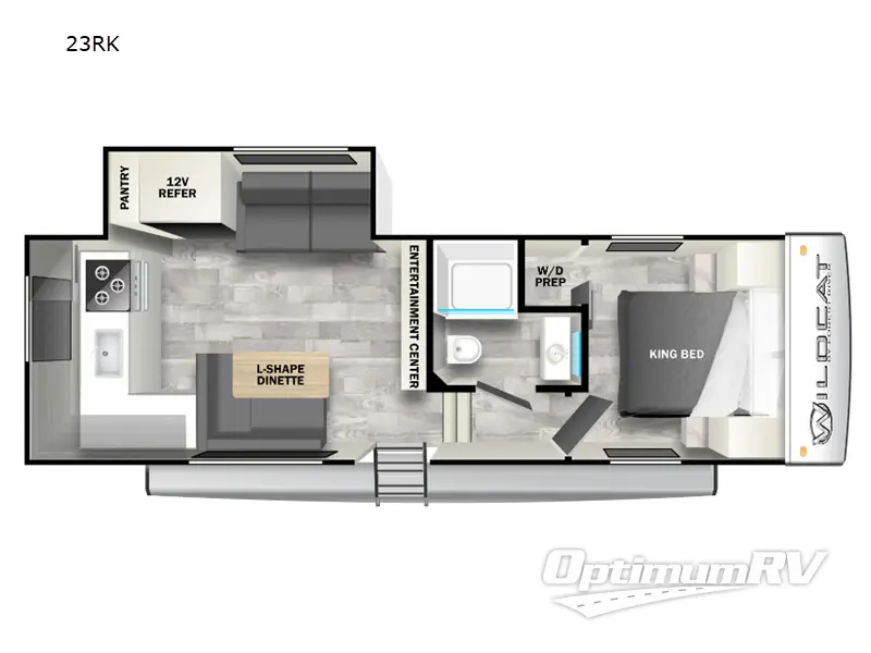 2024 Forest River Wildcat 23RK RV Floorplan Photo