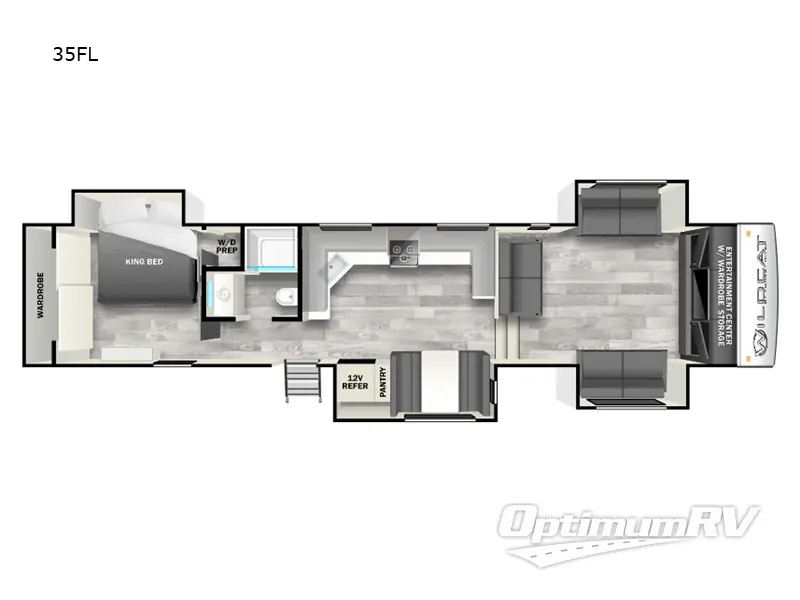 2024 Forest River Wildcat 35FL RV Floorplan Photo