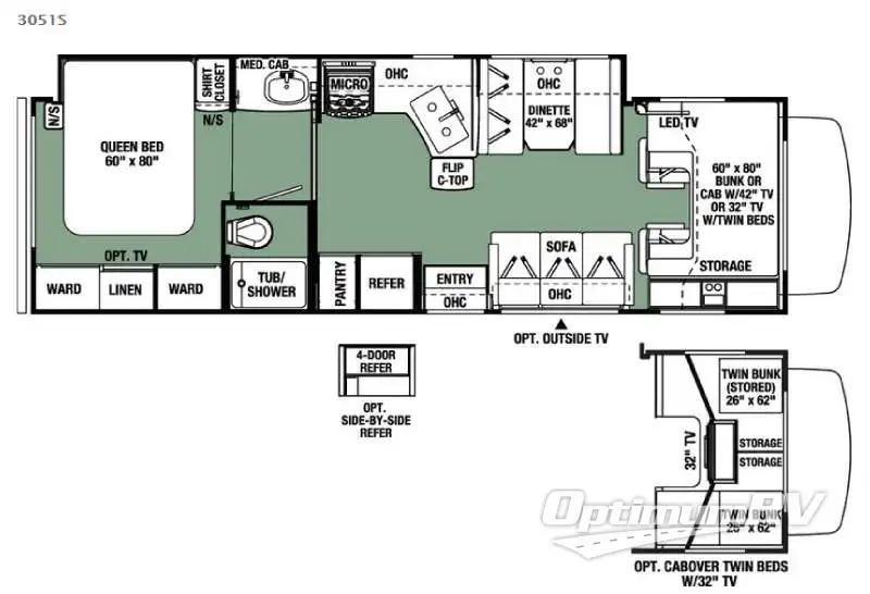 2016 Forest River Forester 3051S Ford RV Floorplan Photo