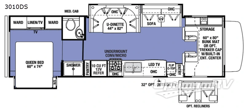 2020 Forest River Sunseeker 3010DS Ford RV Floorplan Photo