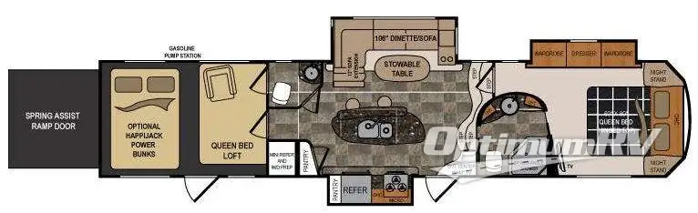 2012 Dutchmen Voltage V3950 RV Floorplan Photo