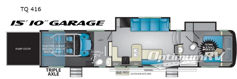 2020 Heartland Torque TQ 416 RV Floorplan Photo