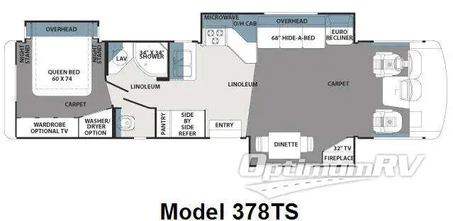 2011 Forest River Georgetown 378TS RV Floorplan Photo