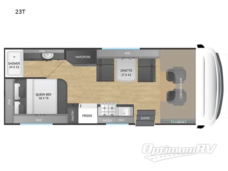 2024 NeXus Triumph 23T RV Floorplan Photo