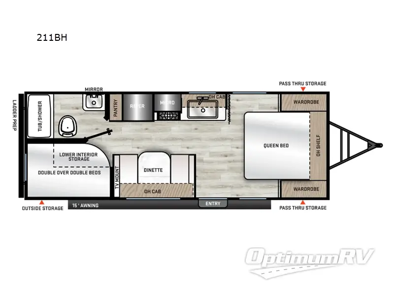 2025 Coachmen Catalina Summit Series 8 211BH RV Floorplan Photo