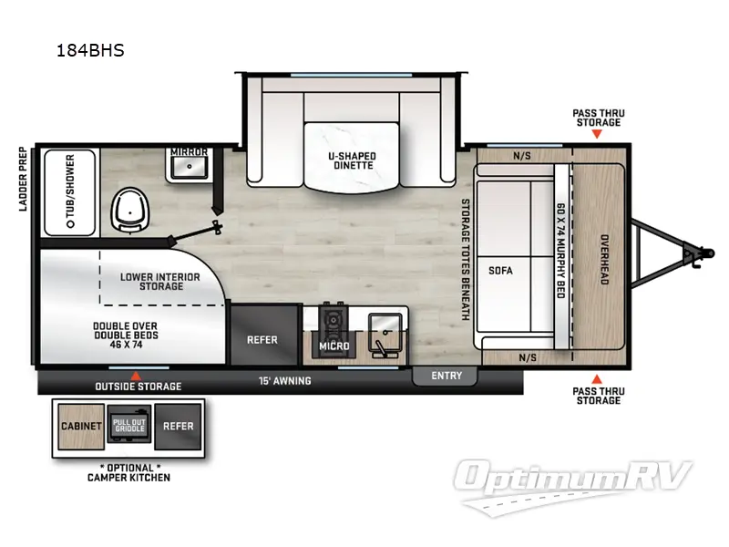 2025 Coachmen Catalina Summit Series 7 184BHS RV Floorplan Photo