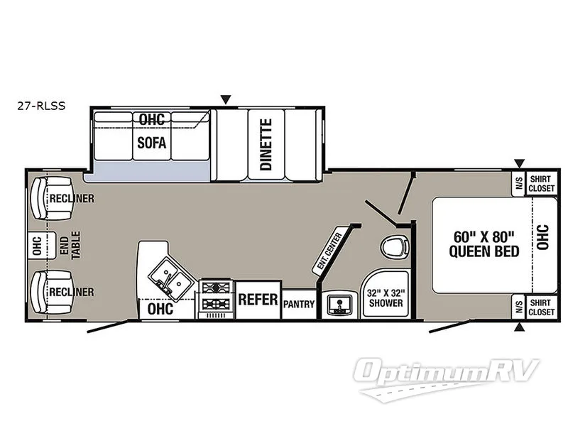 2017 Palomino Puma 27-RLSS RV Floorplan Photo