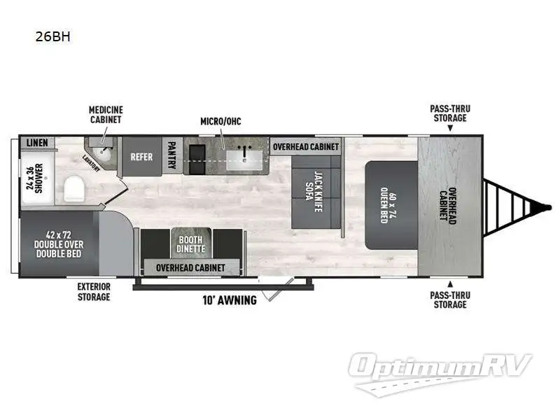 2025 Coachmen Clipper 5K Series 26BH RV Floorplan Photo