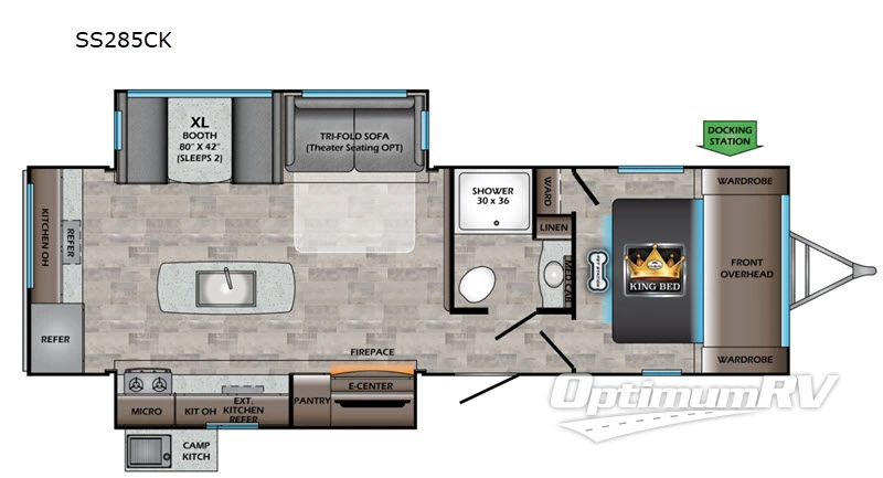 2020 CrossRoads Sunset Trail SS285CK RV Floorplan Photo