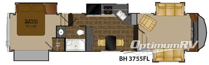 2015 Heartland Bighorn 3755FL RV Floorplan Photo