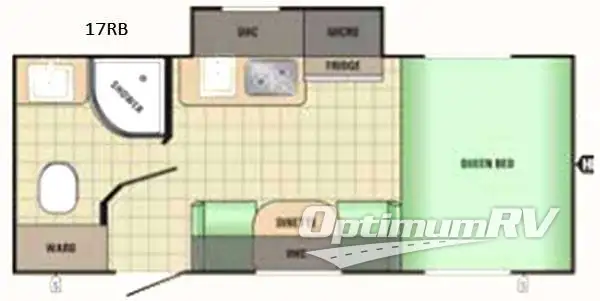 2017 Starcraft Comet Mini 17RB RV Floorplan Photo