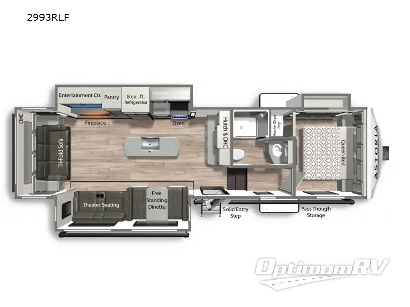 2023 Dutchmen Astoria 2993RLF RV Floorplan Photo