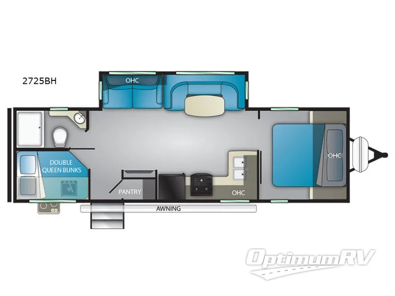 2021 Heartland Wilderness 2725BH RV Floorplan Photo