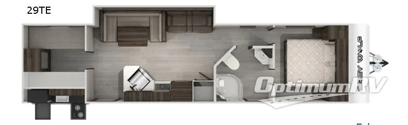 2020 Forest River Cherokee Grey Wolf 29TE RV Floorplan Photo