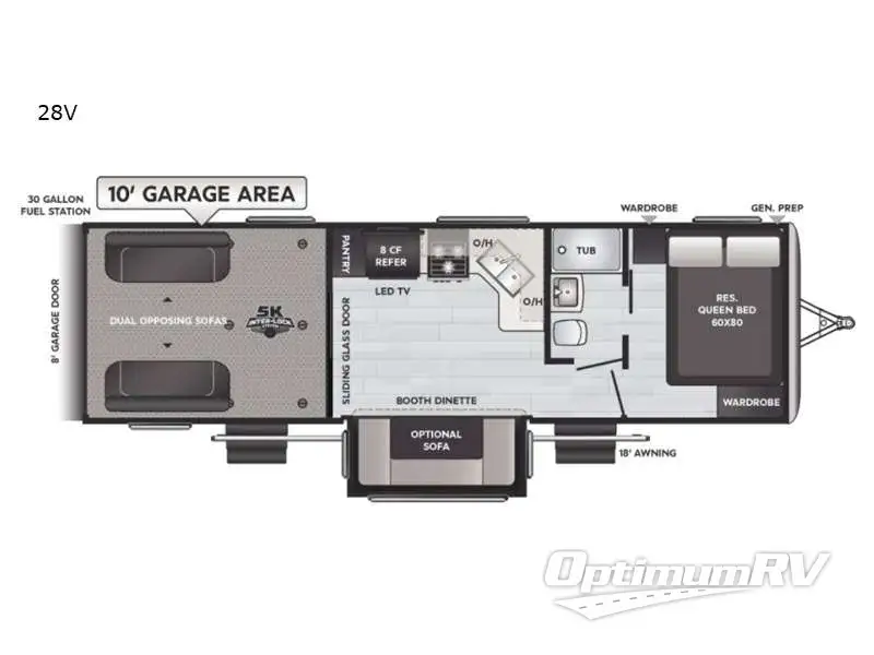 2021 Keystone Fuzion Impact Edition 28V RV Floorplan Photo