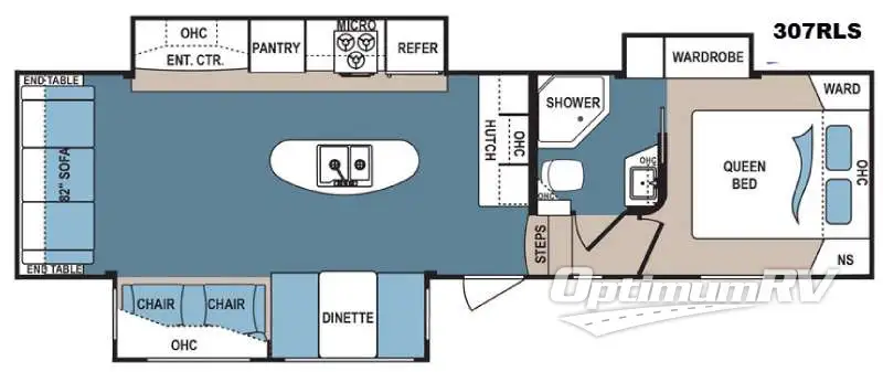 2016 Dutchmen Denali 307RLS RV Floorplan Photo