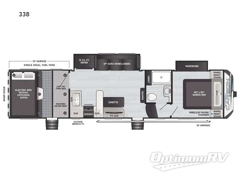 2021 Keystone Carbon 338 RV Floorplan Photo