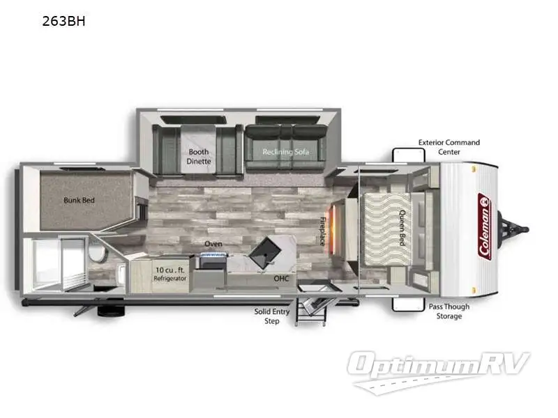 2022 Dutchmen Coleman Lantern Series 263BH RV Floorplan Photo