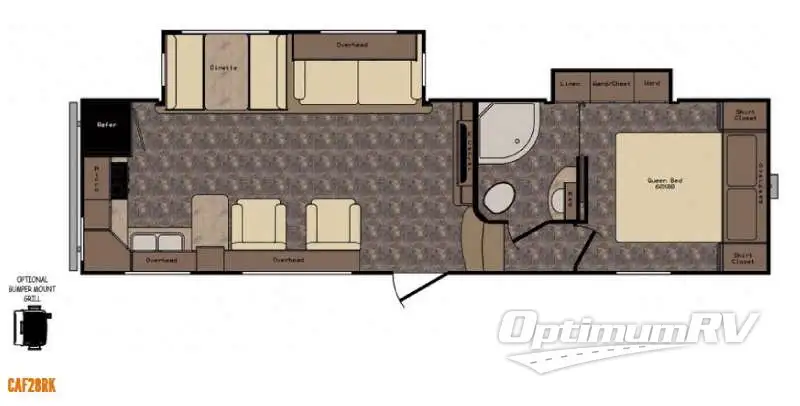 2015 CrossRoads Cruiser Aire CAF28RK RV Floorplan Photo