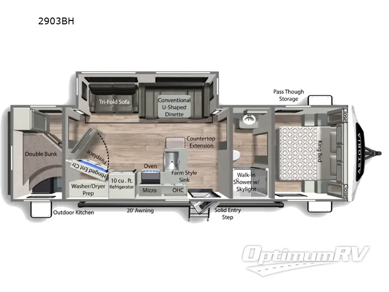 2024 Dutchmen Astoria 2903BH RV Floorplan Photo