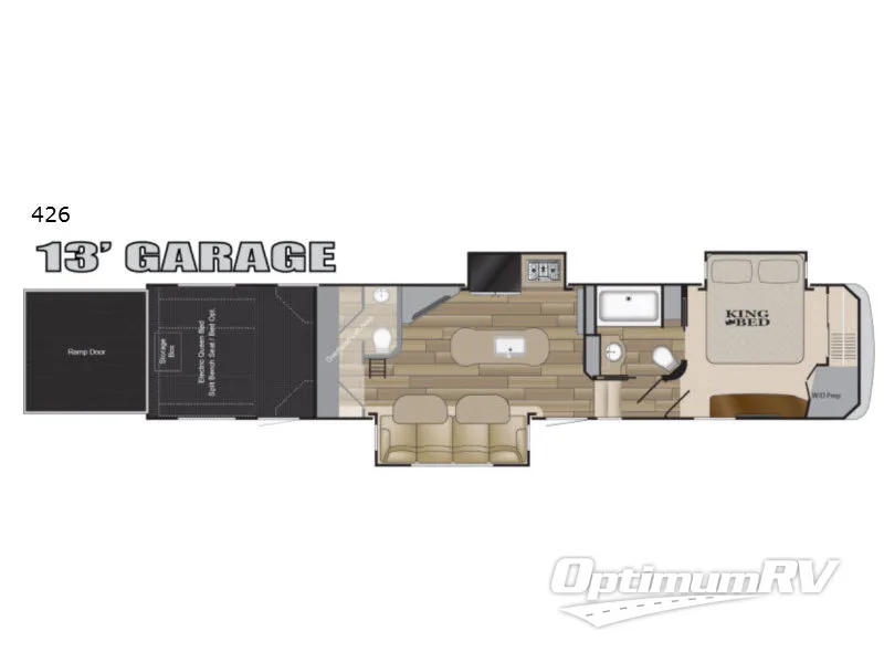 2018 Heartland Road Warrior 426 RV Floorplan Photo