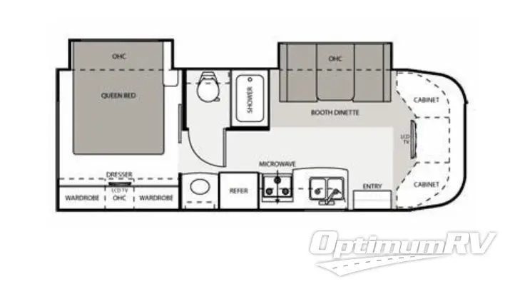 2011 Thor FREEDOM ELITE 26BE RV Floorplan Photo