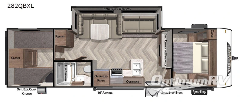 2020 Forest River Wildwood X-Lite 282QBXL RV Floorplan Photo