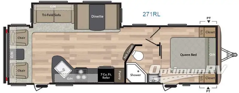 2017 Keystone Springdale 271RL RV Floorplan Photo