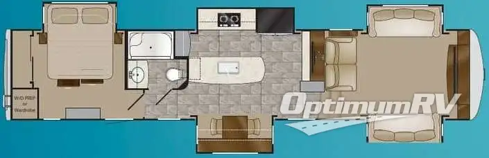 2016 Heartland Landmark 365 365 RV Floorplan Photo