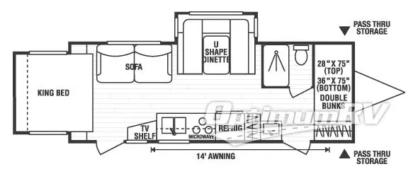 2008 KZ Spree 245KS RV Floorplan Photo