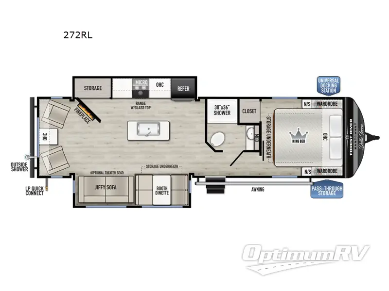 2025 East To West Della Terra 272RL RV Floorplan Photo