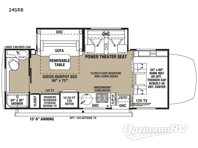 2024 Forest River Solera 24SRB RV Floorplan Photo