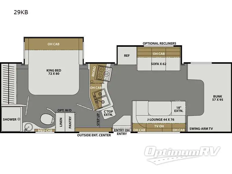 2023 Coachmen Freelander 29KB RV Floorplan Photo