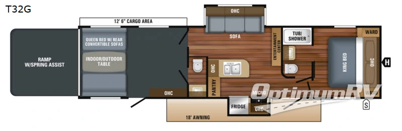 2019 Jayco Octane 32G RV Floorplan Photo