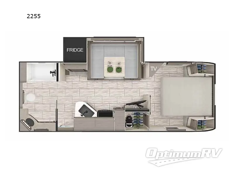 2025 Lance Lance Travel Trailers 2255 RV Floorplan Photo