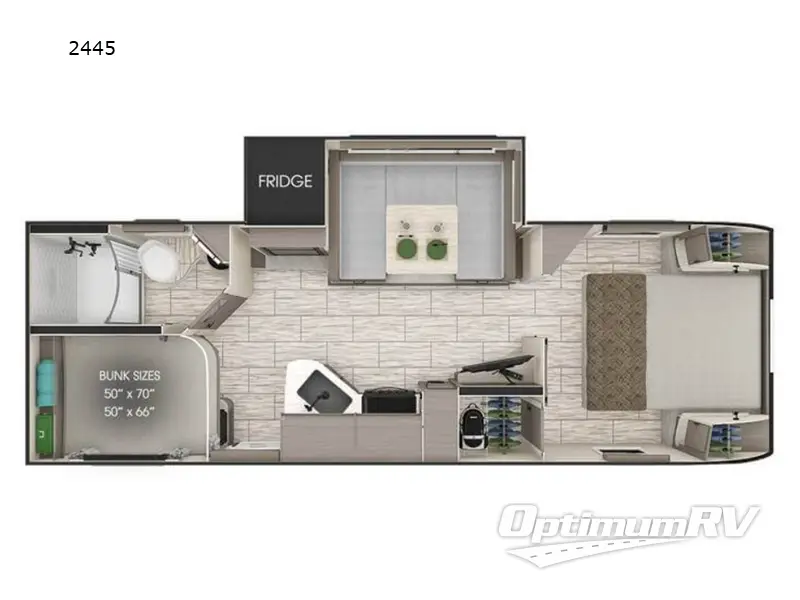 2025 Lance Lance Travel Trailers 2445 RV Floorplan Photo