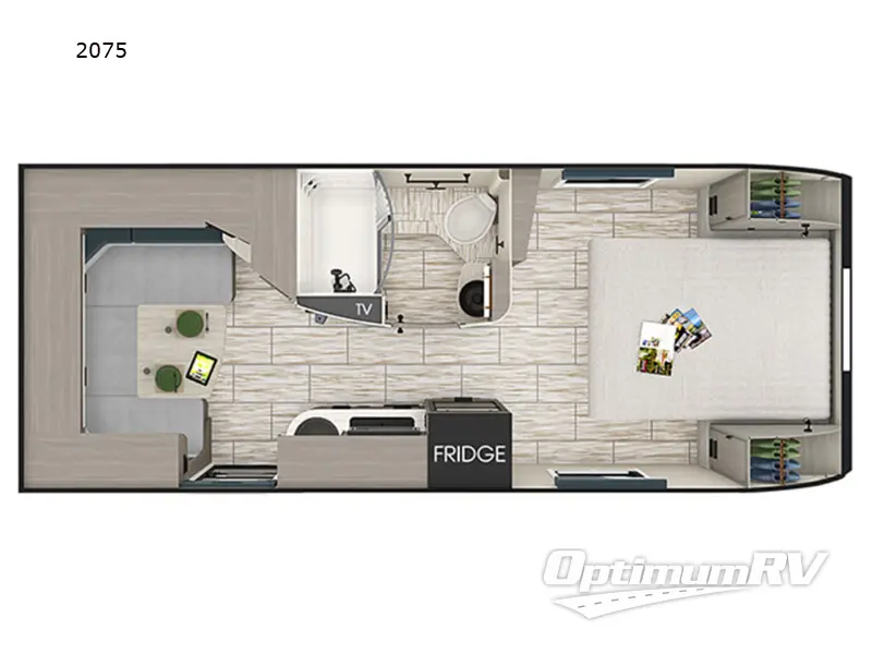 2025 Lance Lance Travel Trailers 2075 RV Floorplan Photo