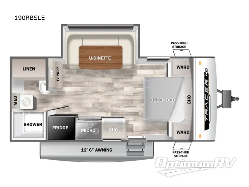 2025 Prime Time Tracer 190RBSLE RV Floorplan Photo