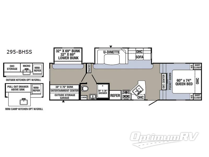 2017 Palomino Puma 295BHSS RV Floorplan Photo