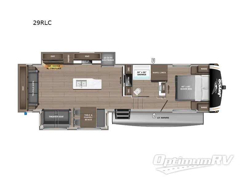 2024 Jayco Eagle HT 29RLC RV Floorplan Photo