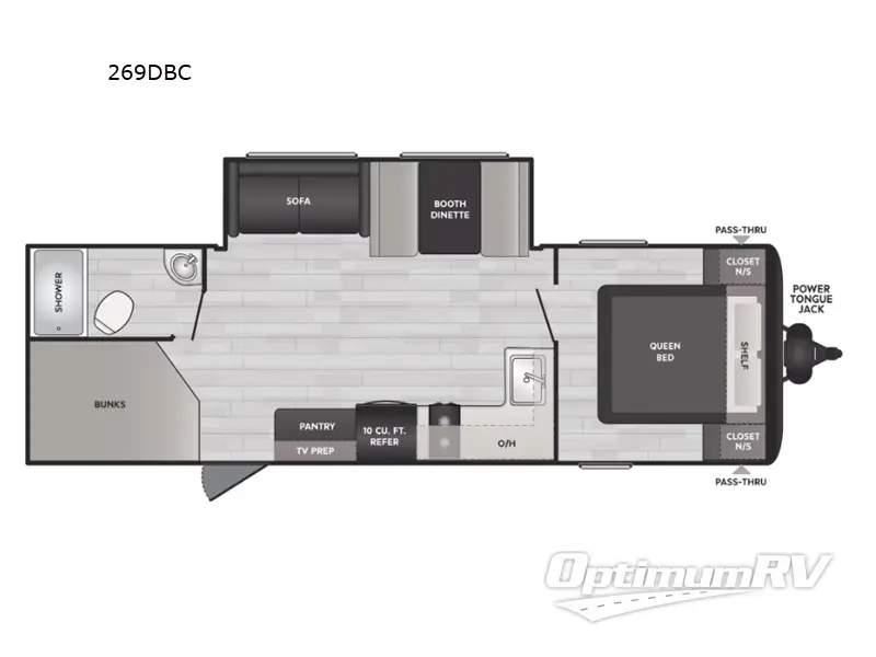 2024 Keystone Springdale Classic 269DBC RV Floorplan Photo